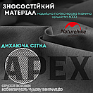 Туристичний стілець Naturehike YL-05, розкладний стільчик, стільчик для риболовлі сірий, до 140 кг, фото 5
