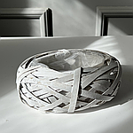 Кашпо дерев'яне овальне мале 21 см