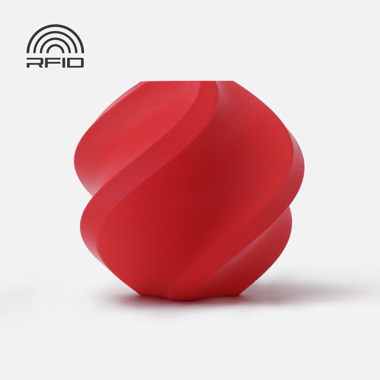 Пластик філамент для 3Д-друку Bambu Lab PLA Matte Scarlet Red (11200), Reusable Spool, 1.75мм, 1кг, 315м, 190-230°C, Червоний