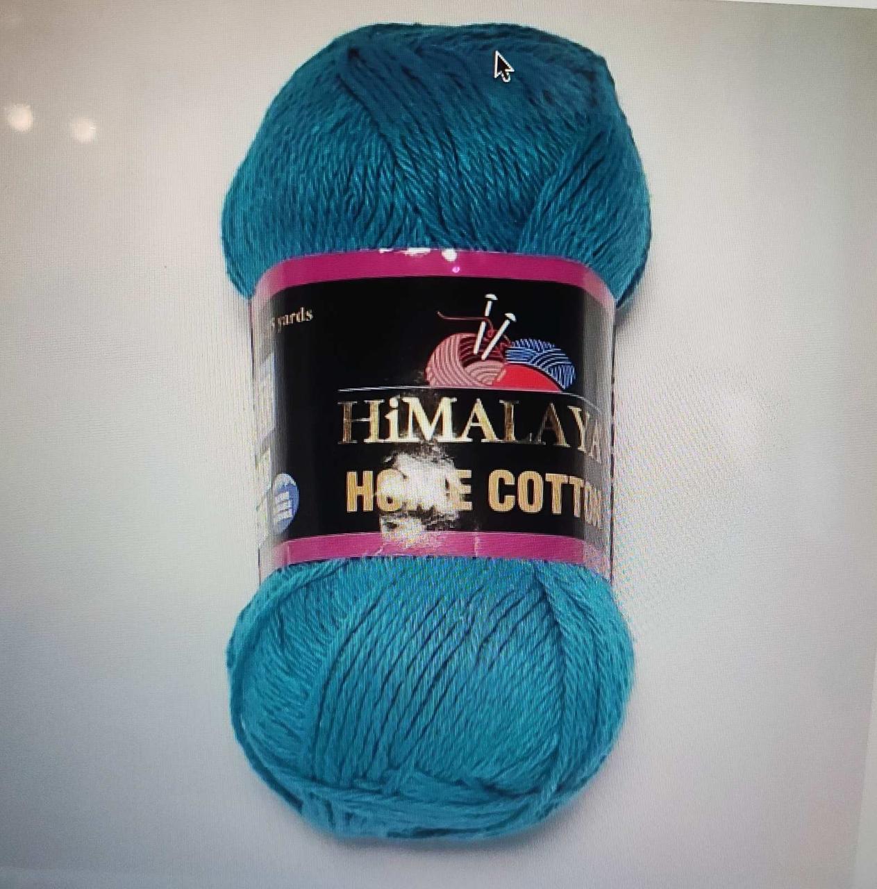Пряжа для дому Home Cotton Himalaya 85% бавовна 15% поліестер 100 г — 160 м спиці 5 мм гачок 5,5 мм колір м'ятний, фото 1