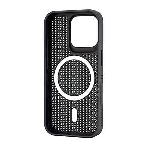 Чохол Silicone Cooling Сase with MagSafe iPhone 16 Pro Black, фото 3