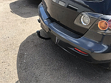 Фаркоп Mazda 3 BK 2003-2009 (Мазда 3 BK) без підрізу бампера, фото 5