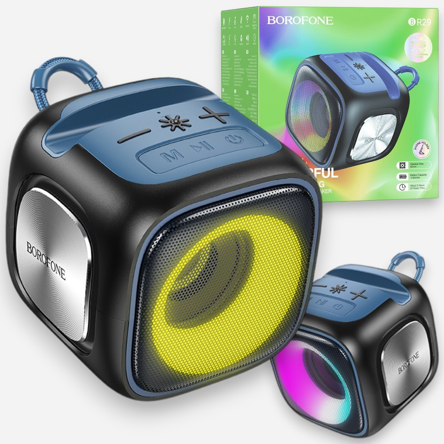 Портативна Bluetooth колонка BOROFONE BR29 Бездротова блютуз колонка, чорний
