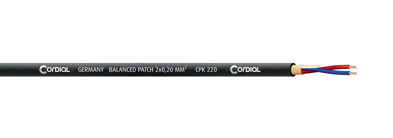 Мікрофонний кабель Cordial CPK 220 Black 100, фото 1