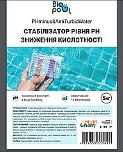 Стабілізатор рівня pH зниження кислотності PHminus&AntiTurbidWater 5 кг