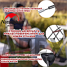 Туристичний стілець Naturehike YL-06, розкладний стільчик, стільчик для риболовлі сірий, до 150 кг, фото 3