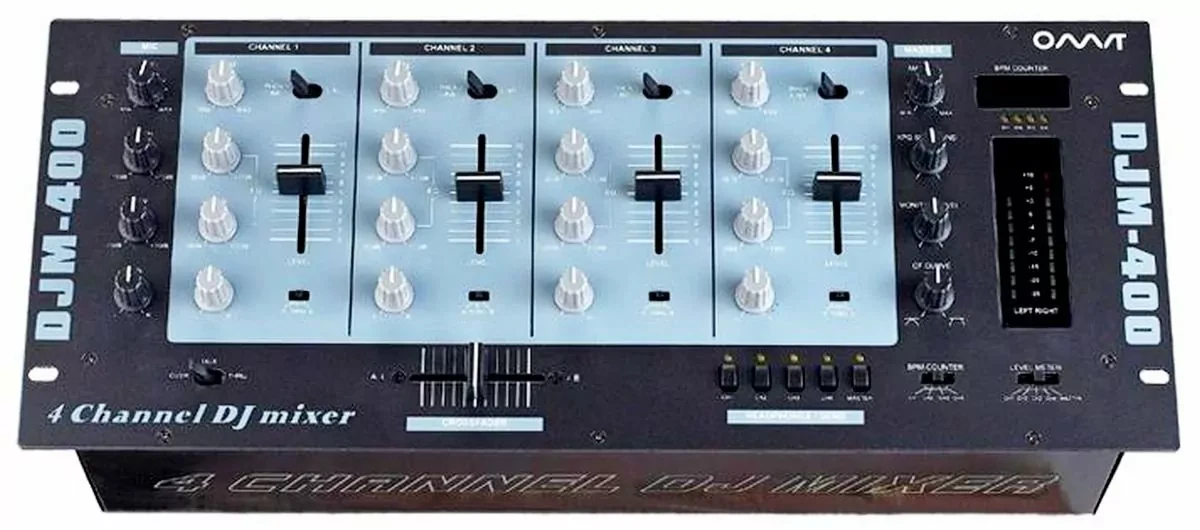 DJM400 Мікшерний пульт DJ 4 каналу 19", фото 1
