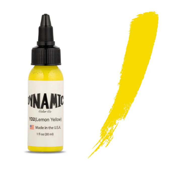 30 мл Тату-фарба Dynamic Lemon Yellow, фото 1