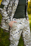 Військові штани піксель ріп-стоп оригінал армійка для НГУ з високою посадкою комфортні дихаючі міцні
