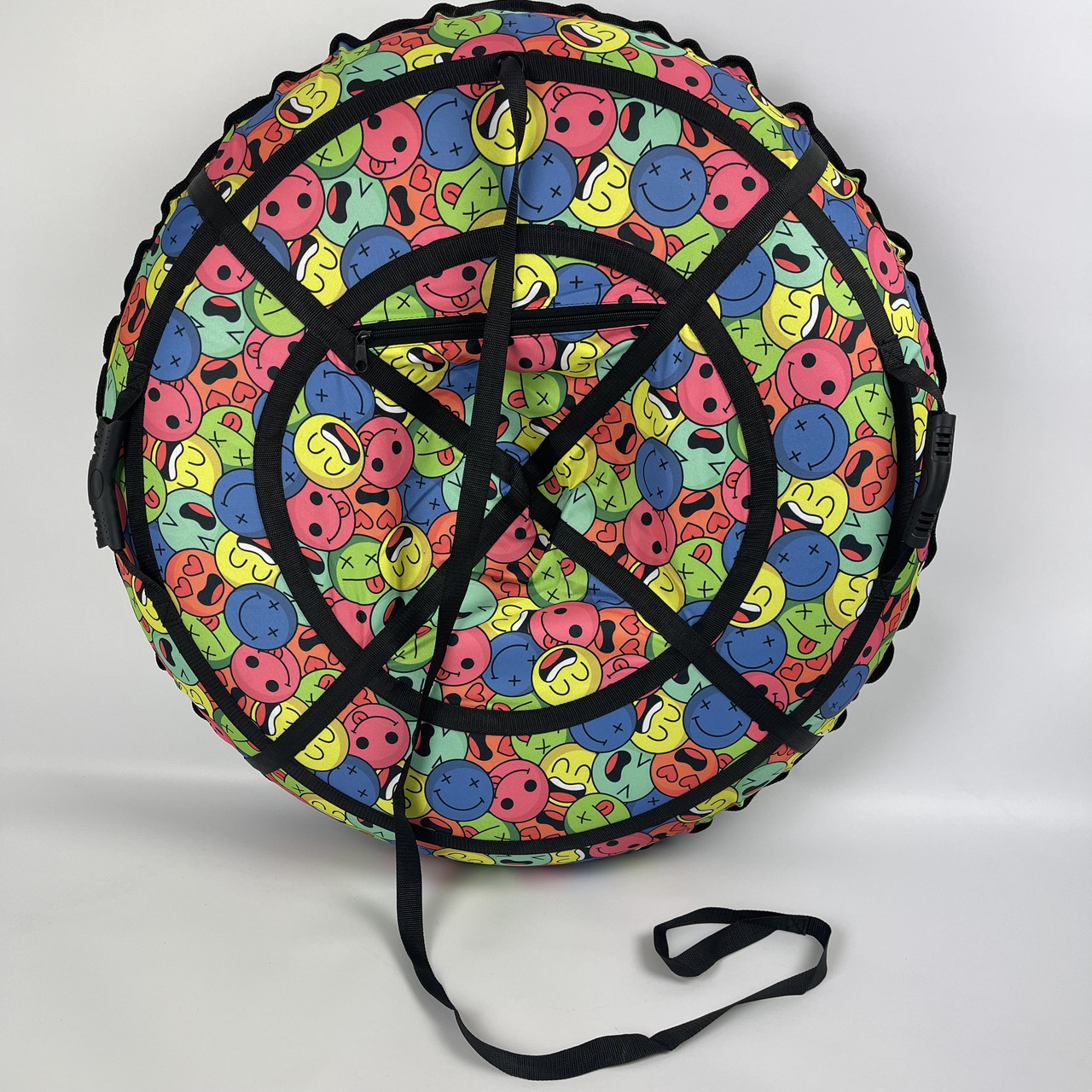 Надувні санки (ватрушка) тюбінг 120 см "Смайли", фото 1