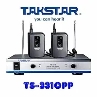 Радіомікрофон з одним наголовним та двома петличним мікрофонами Takstar TS-3310PP