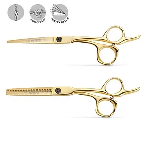 Набір перукарських ножиць Kiepe Monster Cut 242 Gold 5,5 дюймів
