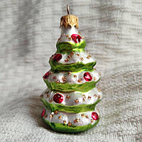 Формова скляна іграшка Ялинка