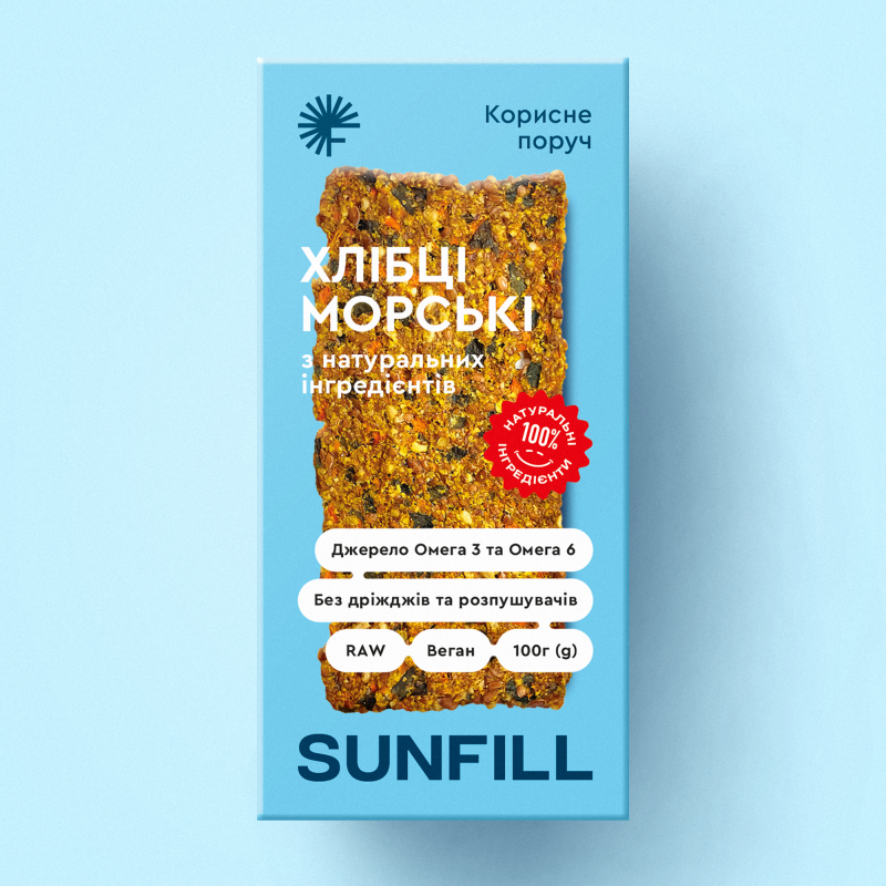 Хлібці Морські SUNFILL, 100 г