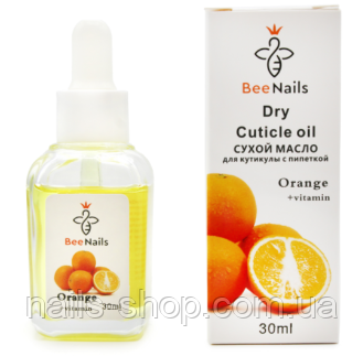 Суха олія для кутикули Bee Nails, апельсин 30 мл, фото 1