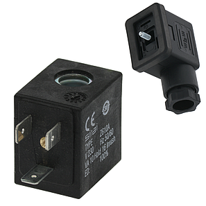 Котушка електромагнітна Sirai / Asco Z610A (230V 10VA) з штекером для клапана, фото 1