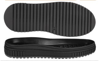 Підошва з гумового матеріалу для чоловічого взуття Блек-10 (Black), розмір: 40-45, Чорно-сірого кольору, фото 1