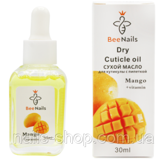 Суха олія для кутикули Bee Nails, манго 30 мл, фото 1