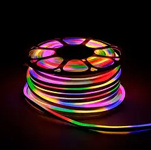 Гнучкий двухсторонній неон 100метрів Колір RGB