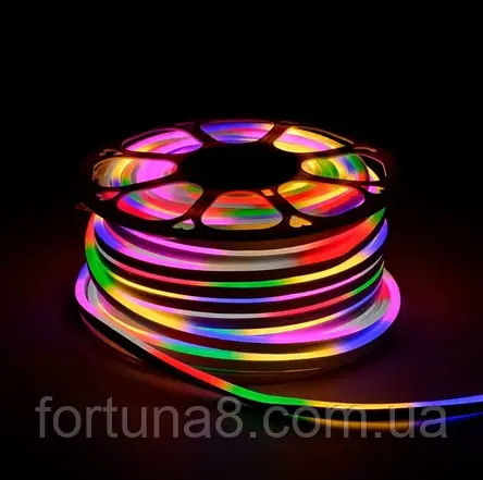 Гнучкий двухсторонній неон 100метрів Колір RGB, фото 1