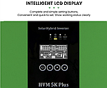 Гибридний сонячний інвертор WHC Solar з функцією MPPT HVM 5K Plus, фото 5