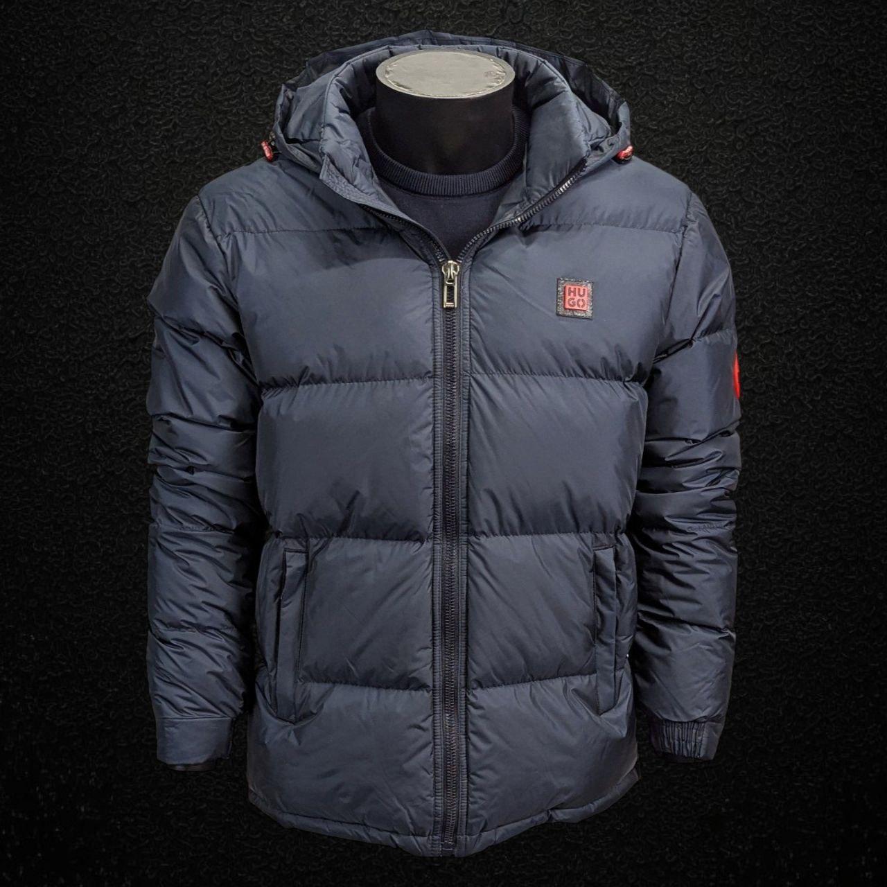 Чоловіча зимова куртка Hugo Boss CK8506 синя