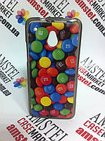 Силиконовый чехол накладка для HTC One Mini с картинкой M&m's