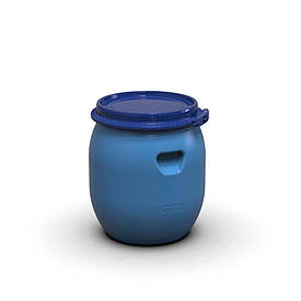 Пластикова бочка Litolan 45 л з хомутом Так