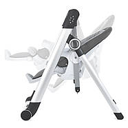 Стільчик-гойдалка 3в1 El Camino DEBUT ME 1102: для годування/шезлонг, 5 швидкостей, Bluetooth, таймер, пульт ДУ, екошкіра, фото 3