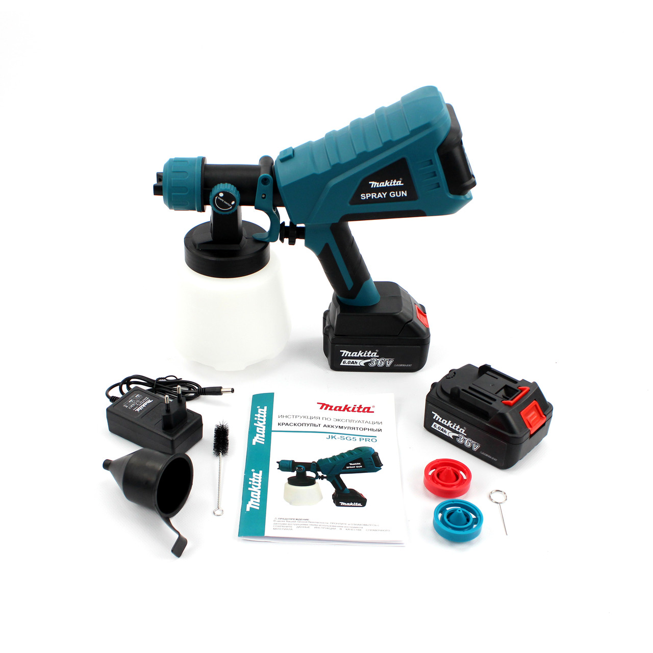 Акумуляторний фарбопульт Makita JK-SG5 PRO (36V, 6AH) АКБ фарбопульт з регулюванням ширини Макіта