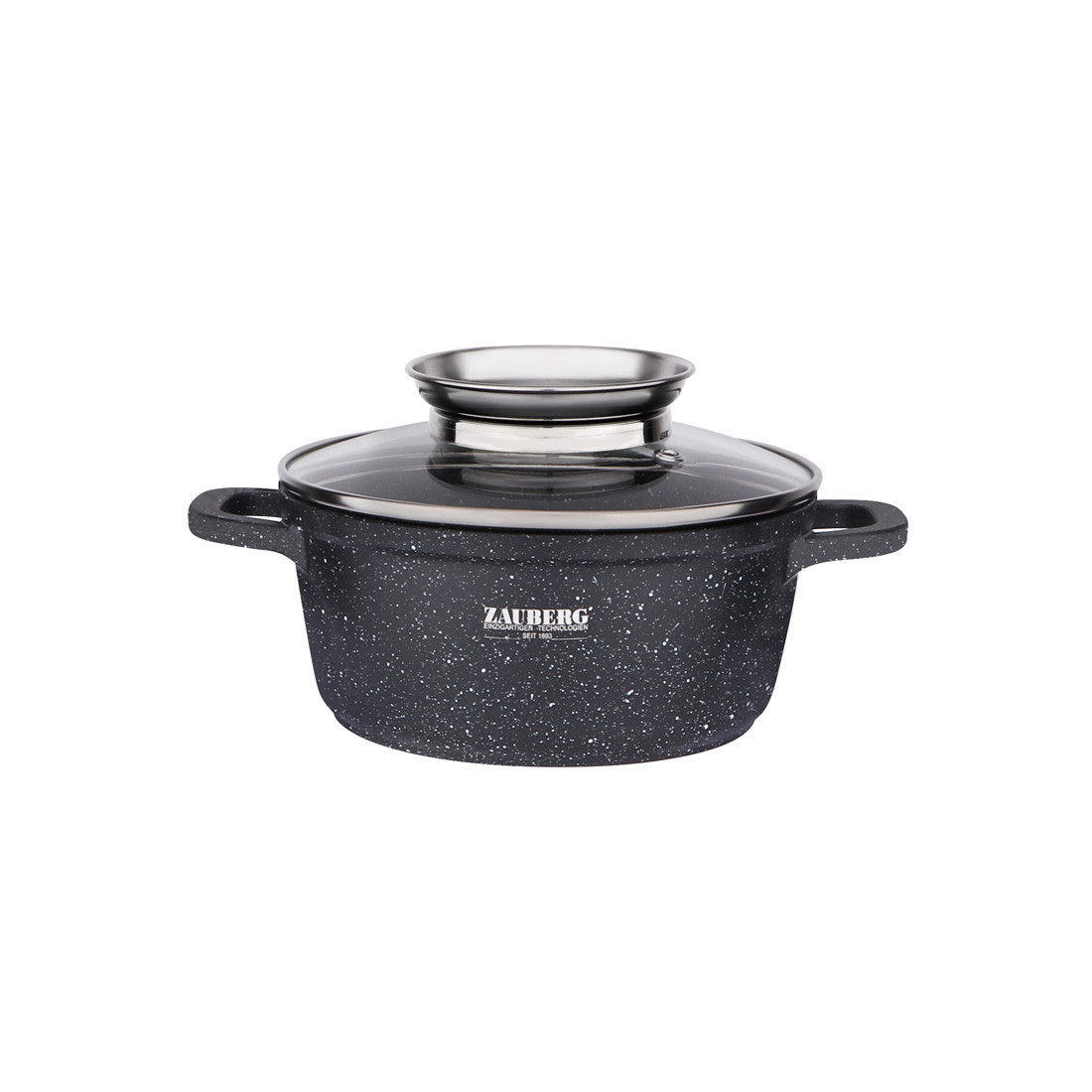 Каструля алюмінієва мармур 1,2 л 0316 BL — "I" Індукція