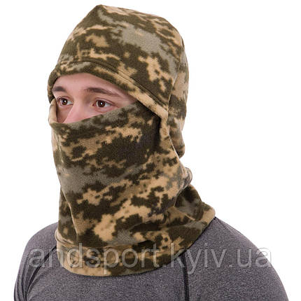 Балаклава підшоломник мультифункціональна 3 в 1 CHAMPION C-00628 2XL камуфляж Marpat Код C-00628, фото 1