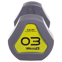 Гантель покриття TPU Zelart TA-2678-3 1шт 3кг сірий Код TA-2678-3, фото 2