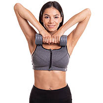 Гантель покриття TPU Zelart TA-2678-3 1шт 3кг сірий Код TA-2678-3, фото 4