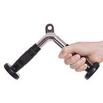 Ручка для тяги на трицепс V-подібна прогумована Zelart TA-2737 Код TA-2737, фото 5