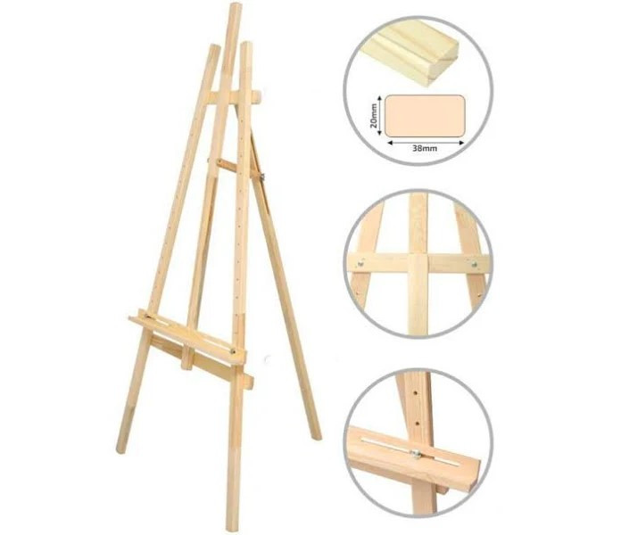 Мольберт виставковий Rosa Studio,ліра,сосна 71х80х142 см, висота 115,без бігунка №5055800, фото 1