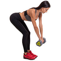 Гантель покриття TPU Zelart TA-2678-7 1шт 7кг сірий Код TA-2678-7, фото 4