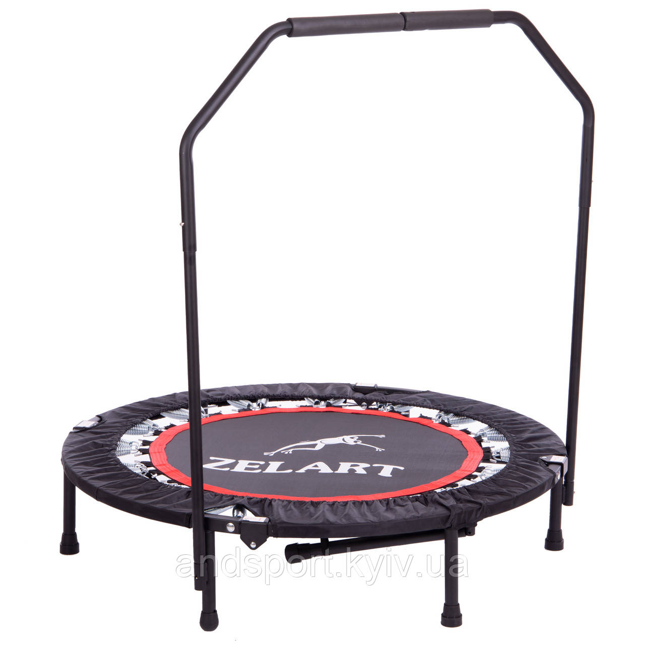 Фітнес батут складний круглий SP-Sport TX-6388B-40 101см чорний-червоний Код TX-6388B-40