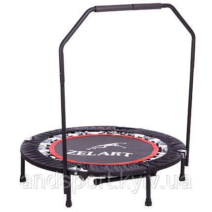 Фітнес батут складний круглий SP-Sport TX-6388B-40 101см чорний-червоний Код TX-6388B-40, фото 1