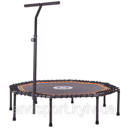 Фітнес батут восьмикутний FI-2904-122 122см чорний-помаранчевий Код FI-2904-122, фото 1
