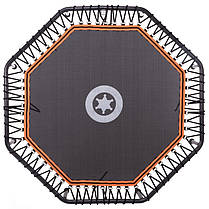 Фітнес батут восьмикутний FI-2904-122 122см чорний-помаранчевий Код FI-2904-122, фото 3