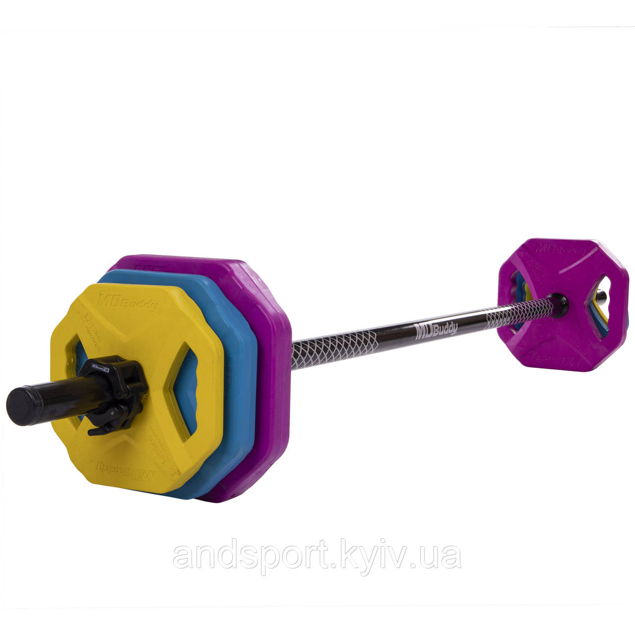 Штанга для фітнесу (фітнес памп) MDbuddy TA-2683 довжина-1,4м 30мм 20кг Код TA-2683