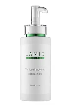 Тонік для обличчя, що відновлює Lamic Cosmetici Tonico Rinnovante Con Retinolo з ретинолом, 250 мл ламік