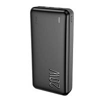Power Bank Hoco J87A 20000 mAh PD20W+QC3.0 (22.5W) Портативний Акумулятор Повербанк швидка зарядка Чорний