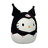 М'яка іграшка Squishmallows - Хелоу Кітті в образі Куромі (20 cm), фото 7