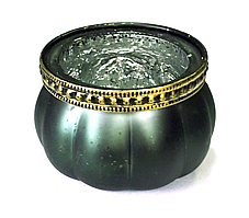 Підсвічник скляний зелений