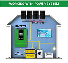 Гибридний сонячний інвертор WHC Solar з функцією MPPT HVM 5K Plus, фото 3