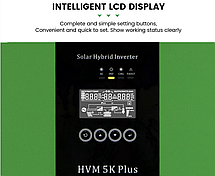 Гибридний сонячний інвертор WHC Solar з функцією MPPT HVM 5K Plus, фото 5