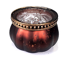 Підсвічник скляний бордовий