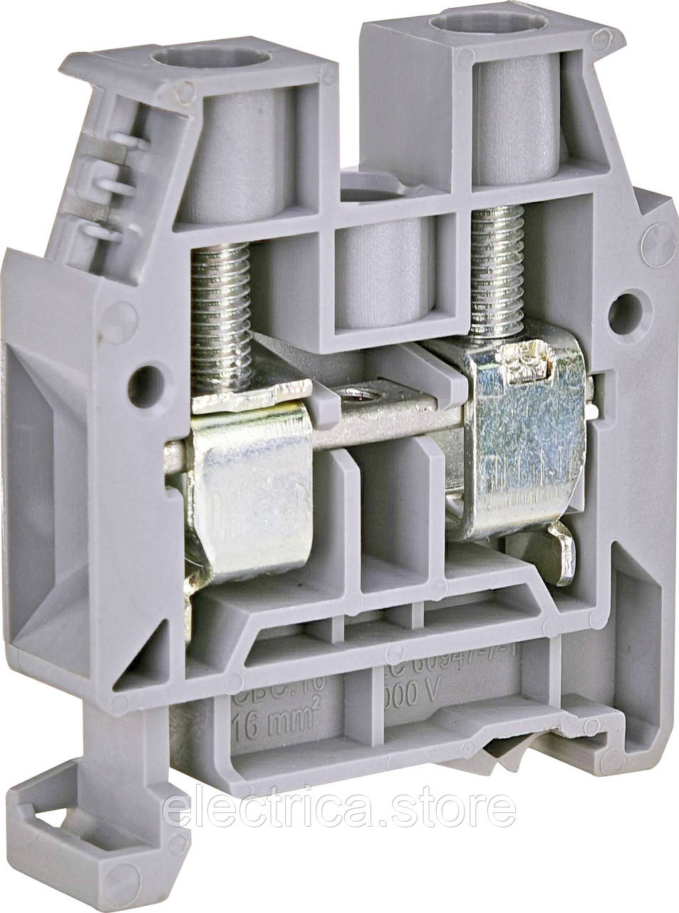 Клема гвинтова ESC-CBC.16 (16 мм2, сіра) ETI 3903004, фото 1